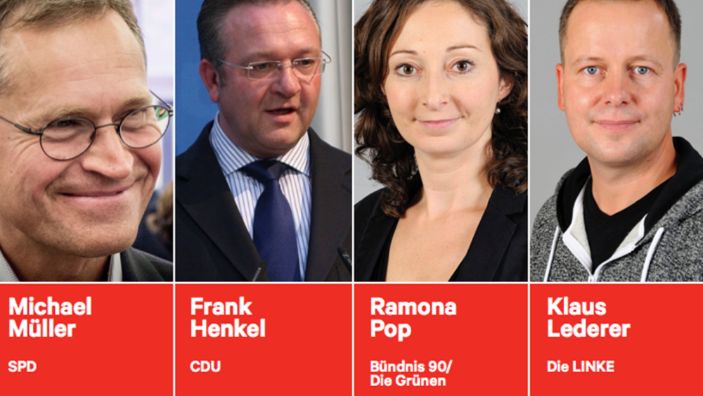 Die 4 Spitzenkandidat/innen mit Chancen auf das höchste Amt Berlins